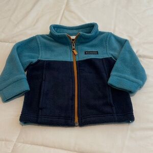 Columbia Teal and Navy Fleece Jacket